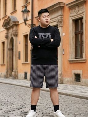 U.S. Polo Assn. Navy Plaid Bermuda Shorts 40 EUC